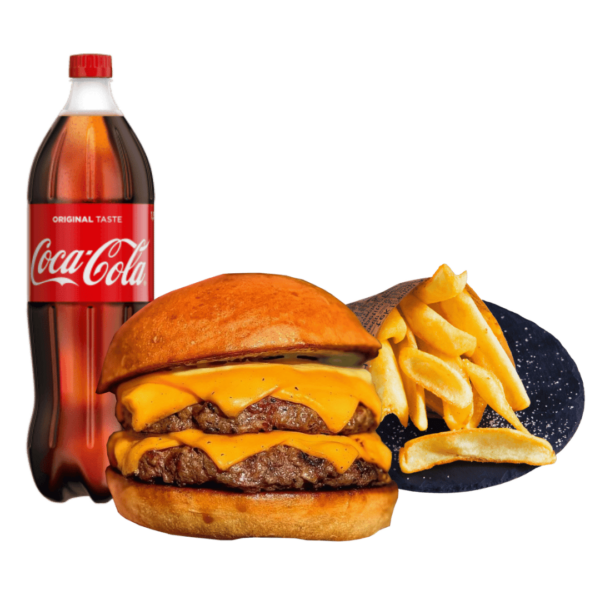 Double Cheeseburger Menü