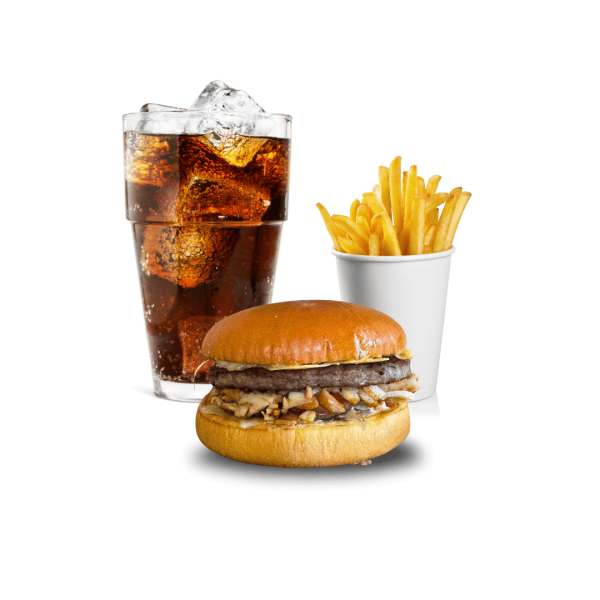 Gyrosos Hamburger Menü